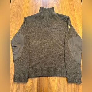 Fjallraven Koster Men's Dark Gray/Brown Turtleneck Sweater-large
